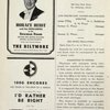 Program (dated 11/2/1937) for I'd Rather Be Right
