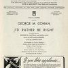 Program (dated 11/2/1937) for I'd Rather Be Right