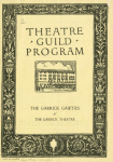 Theatre Guild program The Garrick gaieties at The Garrick Theatre