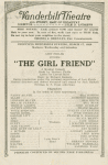 Lew Fields presents "The girl friend" a musical comedy