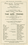 Herbert Clayton and Jack Waller present The Girl Friend, a new musical comedy