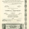 Program (dated 2/10/1931) for America's Sweetheart at The Broadhurst Theatre