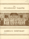 Program (dated 3/16/1931) for America's Sweetheart at The Broadhurst Theatre
