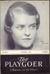 Cover and note from The Playgoer (October 6, 1929) featuring Betty Starbuck who recently appeared at the Shubert Detroit Opera House (Detroit, Mich.) in Me for You, the pre-Broadway title of Heads Up!
