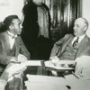 A. Philip Randolph speaking with the head of the Railroad Mediation Board