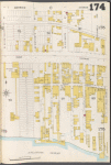 Brooklyn Vol. B Plate No. 174 [Map bounded by W.17th St., Mermaid Ave., Atlantic Ocean]