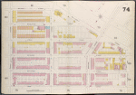 Brooklyn V. 3, Double Page Plate No. 74 [Map bounded by Gwinnett St., Wallabout St., Wythe Ave., Penn St., Marcy Ave.]