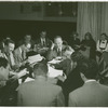 Cast and creative team (including Richard Rodgers (music), Oscar Hammerstein II (lyrics), and Joshua Logan (director) at reading of South Pacific