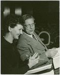 Mary Martin (Nellie Forbush) and Ezio Pinza (Emile De Becque) in rehearsal for South Pacific