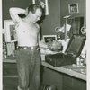 Myron McCormick (Luther Billis) in his dressing room during South Pacific