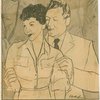 Mary martin and Ezio Pinza, stars of Rodgers' and Hammerstein's "South Pacific," opening at the Majestic Theater next Thursday night, with Joshua Logan, director