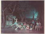 Mary Martin (Nellie Forbush), nurses and Ray Middleton (Emile De Becque replacement) in South Pacific