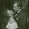 Mary Martin (Nellie Forbush) and Ray Middleton (Emile De Becque replacement) in the stage production South Pacific