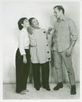 Coco Ramirez (Liat), Rosetta LeNoire (Bloody Mary) and Stanley Grover (Lt. Joseph Cable) in rehearsal for the 1961 revival of South Pacific