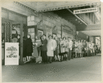 Theater-goers queue for tickets for Allegro at the Majestic Theatre (New York, N.Y.)