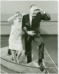 Florence Henderson and Giorgio Tozzi in rehearsal for the stage production South Pacific