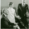 Richard Rodgers (music), Florence Henderson (Nellie Forbush) and Georgio Tozzi (Emile de Becque) in rehearsal for the 1967 revival of South Pacific