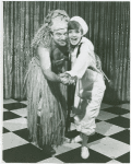 David Doyle (Luther Billis) and Florence Henderson (Nellie Forbush) in rehearsal for the 1967 revival of South Pacific