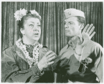 Irene Byatt (Bloody Mary) and Justin McDonough (Lt. Joseph Cable) in the 1967 revival of South Pacific