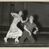 Grace McDonald (Dolores Reynolds) and Rolly Pickert (Gus Fielding) in rehearsal for Babes in Arms