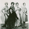 Sheila Bond (Gladys Bumps), Bob Fosse (Joey Evans), Eileen Heckart (Melba Snyder), Carol Bruce (Vera Simpson), and Christine Matthews (Linda English) in the 1961 revival of Pal Joey