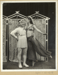 Jimmy Savo (Dromio of Syracuse) and Heidi Vosseler (Secretary to Courtesan) in The Boys from Syracuse