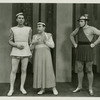 Eddie Albert (Antipholus of Syracuse), Jimmy Savo (Dromio of Syracuse) and Bob Lawrence (Singing Policeman) in The Boys from Syracuse