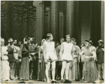 Eddie Albert (Antipholus of Syracuse), Ronald Graham (Antipholus of Ephesus) and cast of The Boys from Syracuse