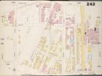 Brooklyn, V. 9, Double Page Plate No. 242 [Map bounded by Vandervoort Ave., Meadow St., Olive St., Maspeth Ave.]