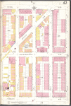 Brooklyn V. 9, Plate No. 42 [Map bounded by Irving Ave., Linden St., Hamburg Ave., Greene Ave.]