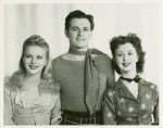 Margot Moser (Carrie Pipperidge), Stephen Douglass (Billy Bigelow) and Iva Withers (Julie Jordan) in the 1949 revival of Carousel