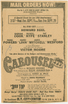 Carousel. Music by Richard Rodgers. Book and lyrics by Oscar Hammerstein II
