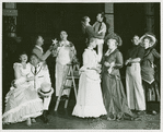 Pat Stanley (Carrie Pipperidge), Russell Nype (Enoch Snow), Leo Lucker (Heavenly friend), Victor Moore (Starkeeper), Bambi Linn (Louise), Robert Pagent (Carnival boy), Barbara Cook (Julie Jordan), Marie Powers (Nettie Fowler), James Mitchell (Jigger Craigin) and Kay Medford (Mrs. Mullin) in the 1957 revival of Carousel