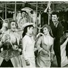 Susan Watson (Carrie Pipperidge), Eileen Christy (Julie Jordan), John Raitt (Billy Bigelow) and cast in the 1965 revival of Carousel