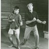 Pat Suzuki (Linda Low) and Gene Kelly (director) in rehearsal for Flower Drum Song