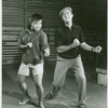 Pat Suzuki (Linda Low) and Gene Kelly (director) in rehearsal for Flower Drum Song