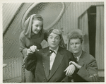Martha Eggerth (Minnie Sorenson), Jack Haley (Zachary Ash) and Leif Erickson (Patrick O'Toole) in Higher and Higher