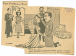 Eight weddings a week. Dennis King achieves matrimony with the heavenly Vera Zorina nightly and twice on matinee days in "I married and angel"