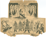Sketched from an orchestra chair at "I married and angel" Vera Zorina and assorted angels singing "Angels without wings." Dennis King and the chorus--female believe it or not--break into song