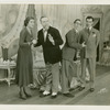 Luella Gear (Peggy Porterfield), Monty Woolley (Sergei Alexandrovitch), Ray Bolger (Phil Dolan III) and Demetrios Vilan (Konstantine Morrosine) in On Your Toes
