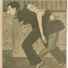 Ray Bolger burdened with Tamara Geva in "On your toes"