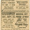 Newspaper advertisement for the 1954 revival of On Your Toes while in tryouts in New Haven