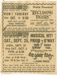Newspaper advertisement for the 1954 revival of On Your Toes while in tryouts in New Haven
