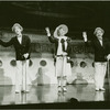 Philip Arthur Ross (Young Phil Dolan III), Betty Ann Grove (Lil Dolan) and Eugene J. Anthony (Phil Dolan II) in the 1983 revival of On Your Toes