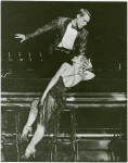 Lara Teeter (Phil Dolan III) and Galina Panova (Vera Barnova replacement) in the 1983 revival of On Your Toes