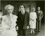 Galina Panova (Vera Barnova replacement), George De la Pena (Konstantine Morrosine), Dina Merrill (Peggy Porterfield) and George S. Irving (Sergei Alexandrovitch) in the 1983 revival of On Your Toes