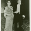 Kitty Carlisle (Peggy Porterfield replacement) and George S. Irving (Sergei Alexandrovitch) in the 1983 revival of On Your Toes