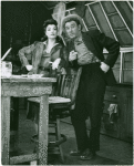 Judy Tyler (Suzy) and G.D. Wallace (Mac) in Pipe Dream