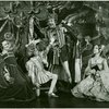Glenn Close (Princess Mary), Michael John (Prince Edward), Nicol Williamson (Henry VIII) and Penny Fuller (Anne Boleyn/Princess Elizabeth) in Rex