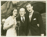Joy Hodges (Peggy Jones), George M. Cohan (President) and Austin Marshall (Phil Barker) in I'd Rather Be Right